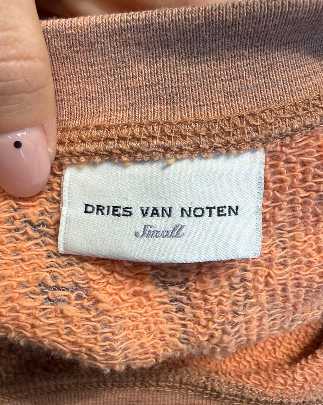 드리스 반 노튼 오렌지 스크래치 하프티  상품이미지8