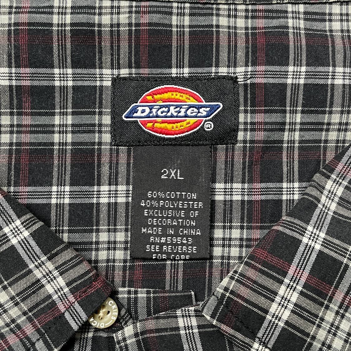 DICKIES 디키즈 빈티지 체크 반팔 워크 셔츠 A01000 상품이미지10