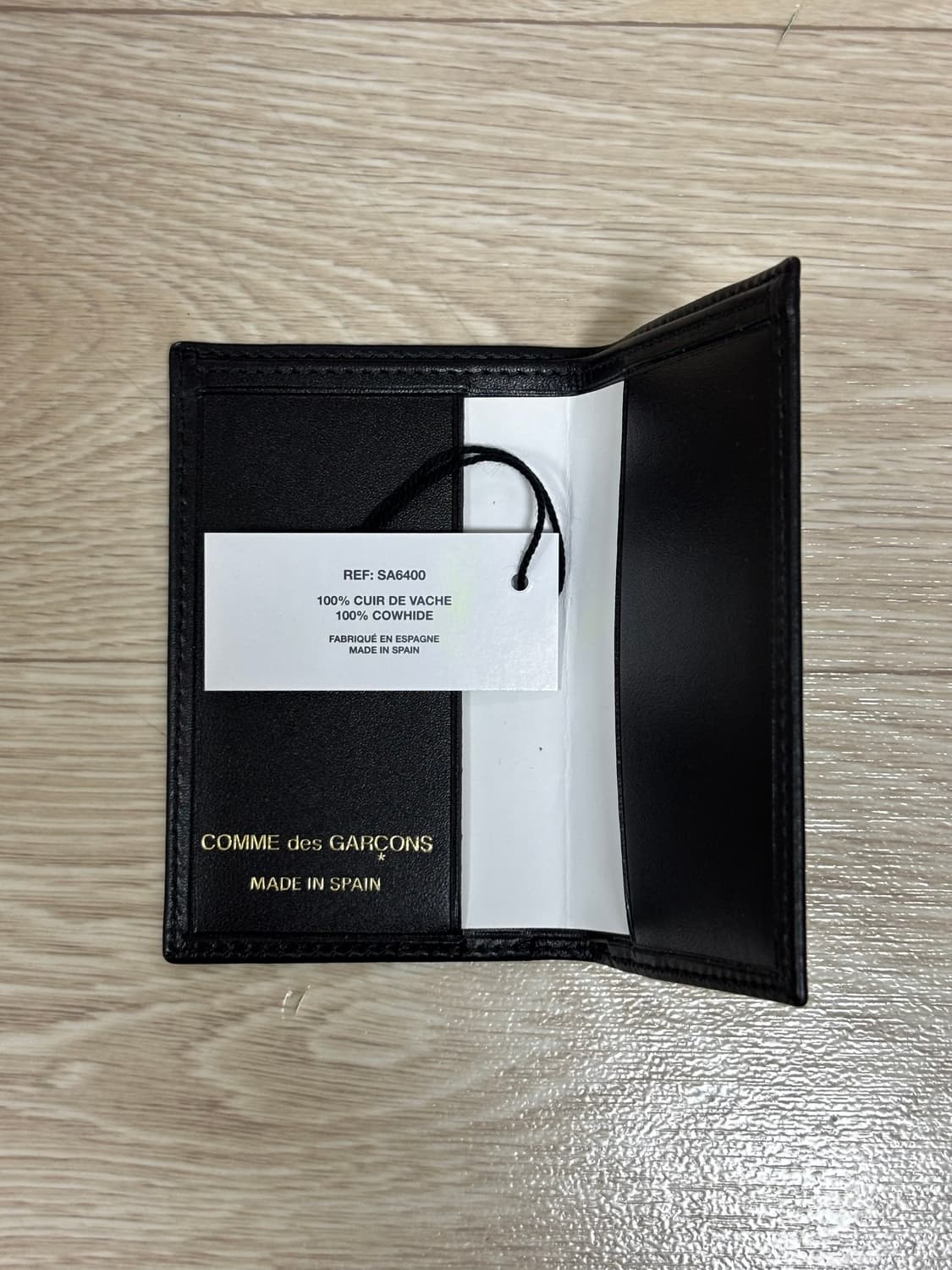 꼼데가르송 블랙 소가죽 카드지갑 새상품 상품이미지4