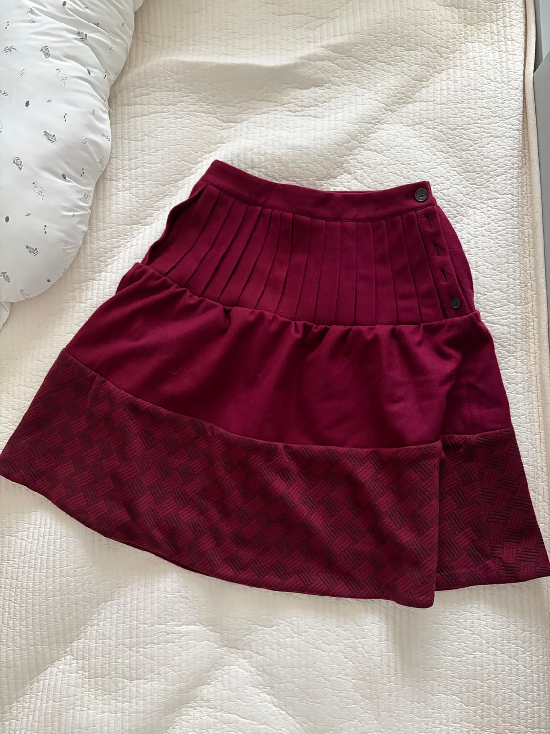 컬러컬러 누비스커트 상품이미지5