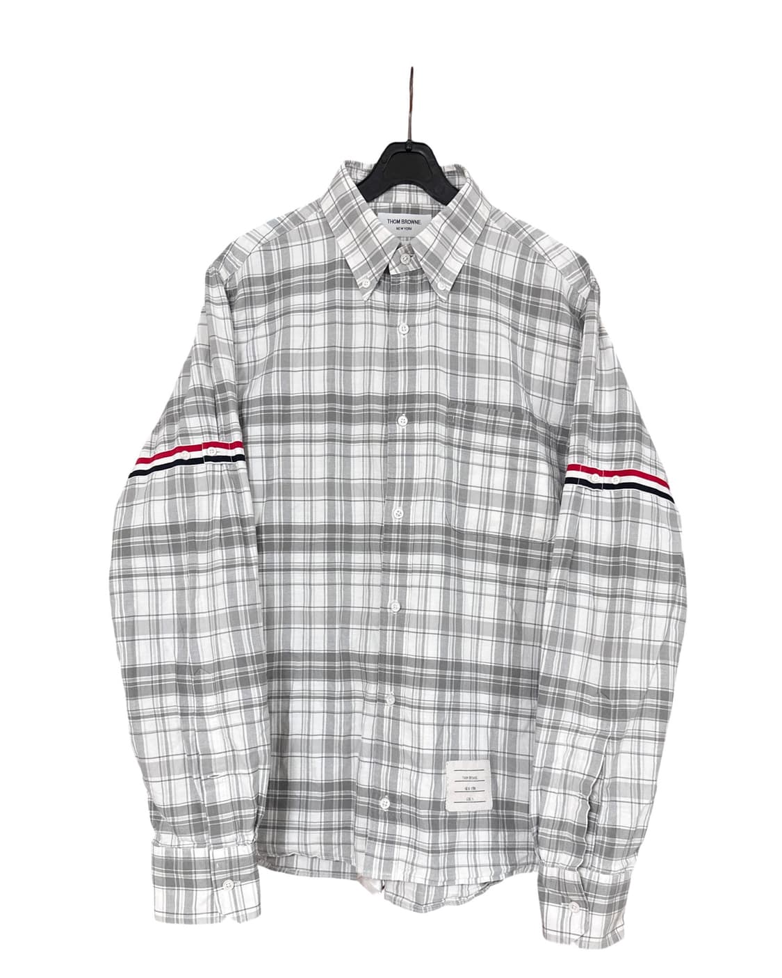 톰브라운 암밴드 체크 셔츠 상품이미지1