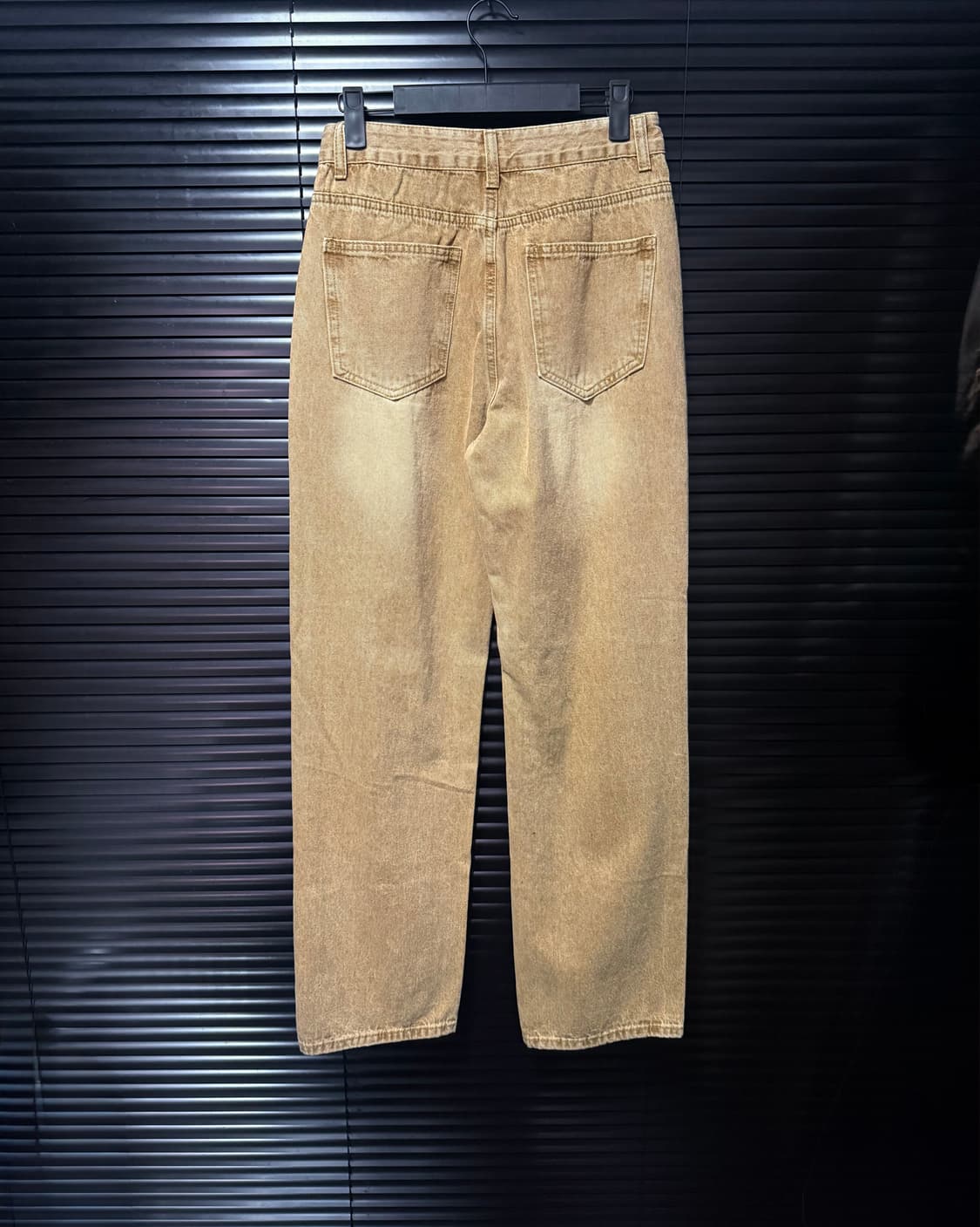 B7 샌드 워싱 베이지 찢청 디스트로이드진 무파진 26 27 데님 워크 상품이미지5