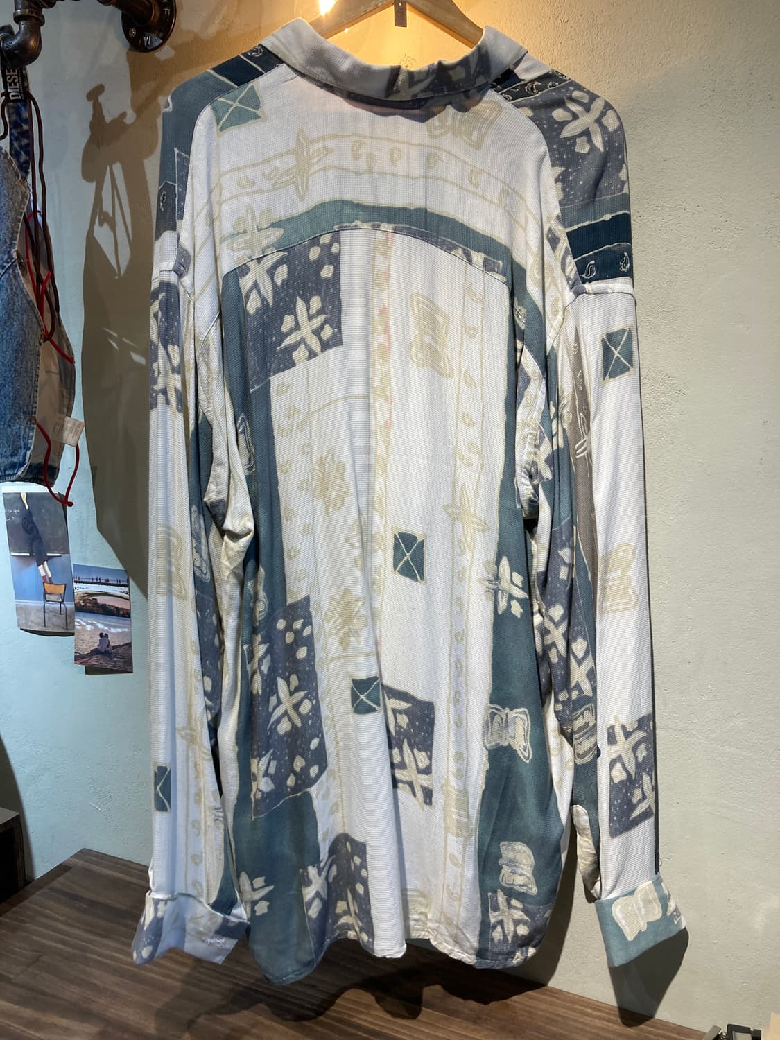 에스닉 패턴 카라 셔츠 상품이미지3