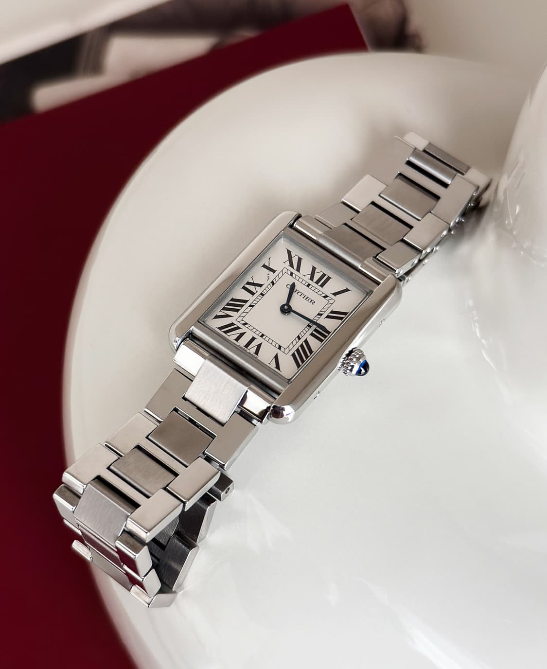 까르띠에 탱크 솔로 스틸 sm 사이즈 시계 상품이미지5