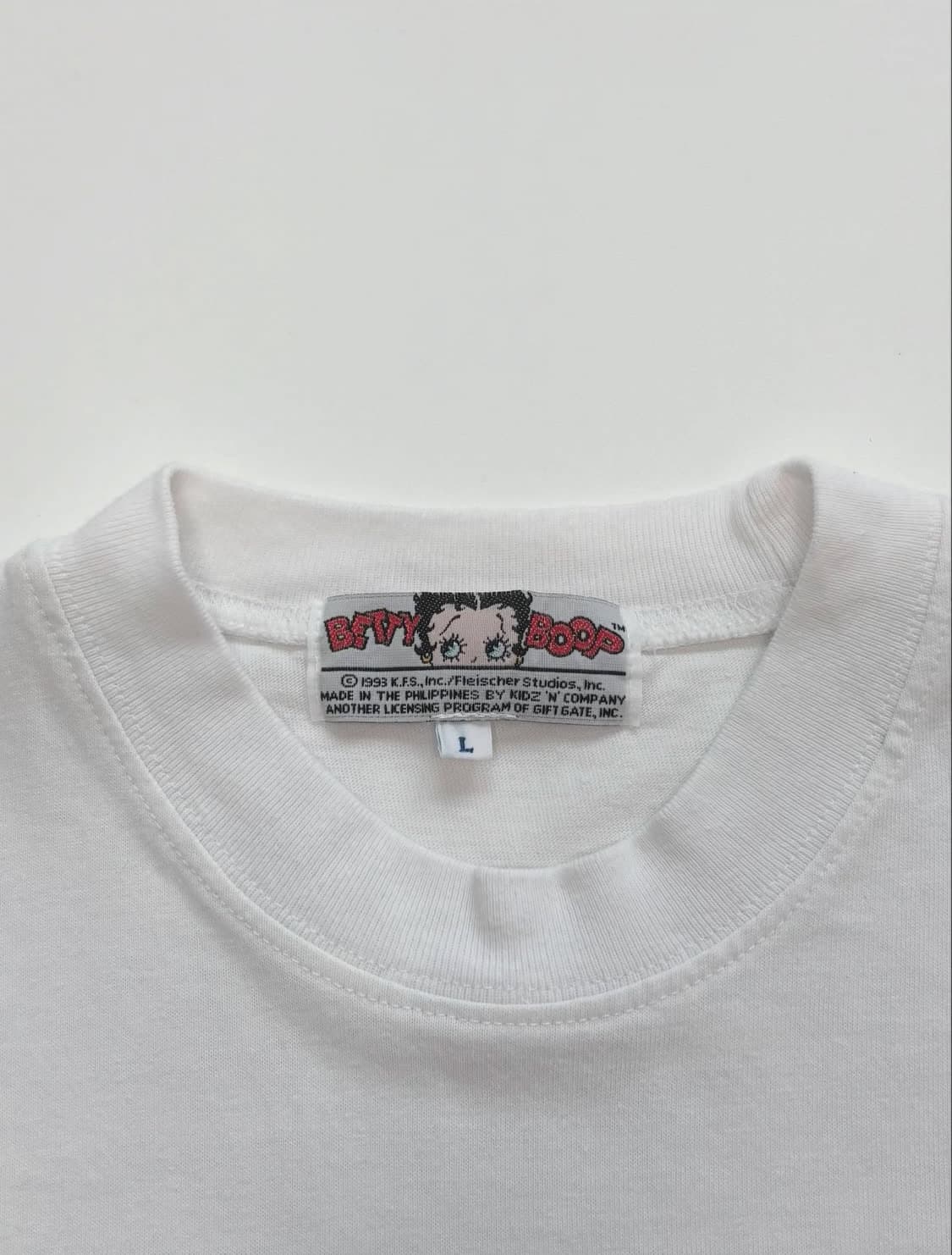 Bettyboop 베티붑 화이트 프린팅 티셔츠 상품이미지6