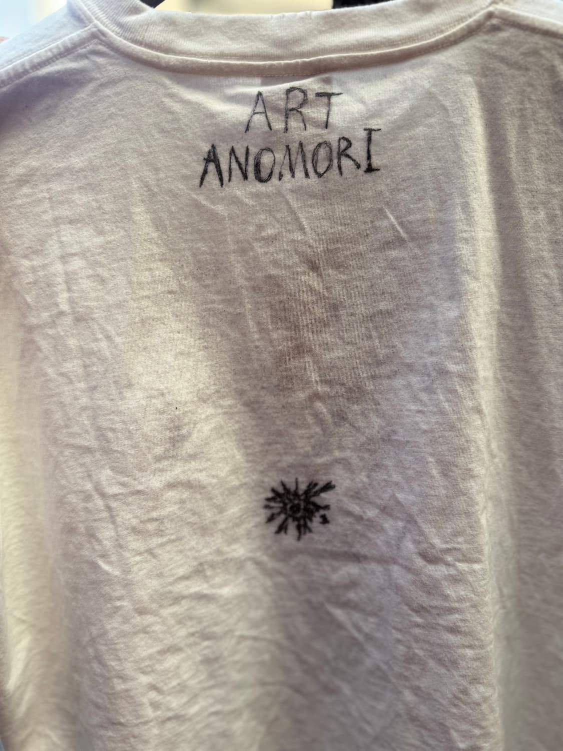 일본 Anomori 작가 핸드페인팅 티셔츠  상품이미지4