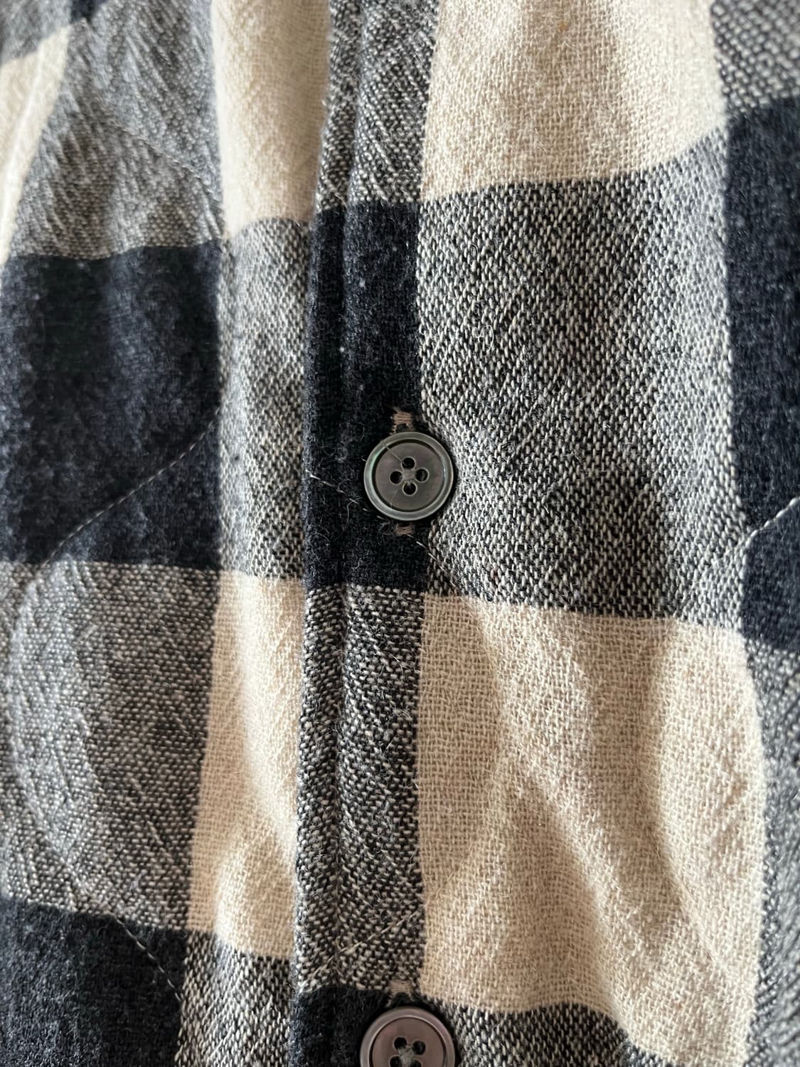 스투시 아워레가시 워크샵 보로우드 자켓 그레이 베이지 체크 상품이미지4