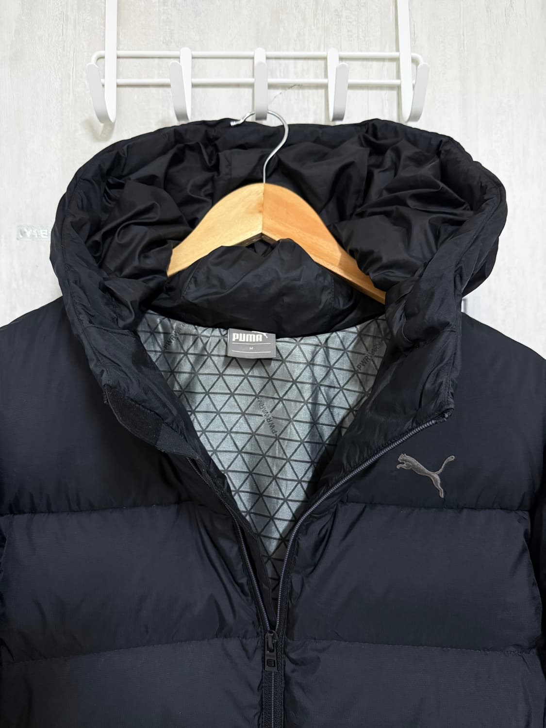 남성 95 M / 푸마 덕다운 블랙 패딩 상품이미지5