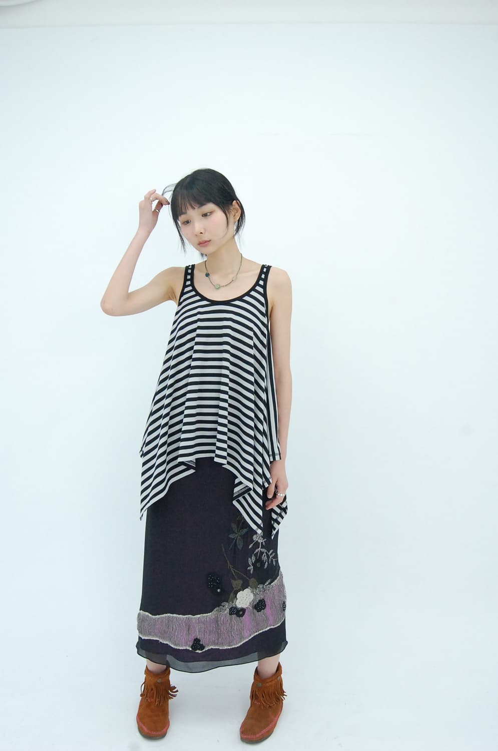 Love junkie unbalance sleeveless 상품이미지1