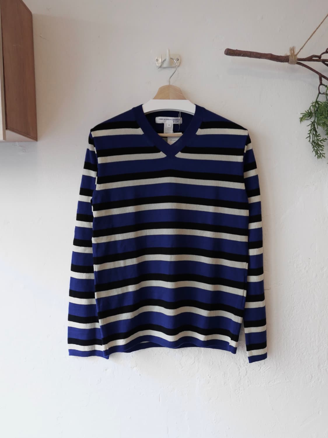 꼼데가르송 셔츠 브이넥 니트 새상품 상품이미지2