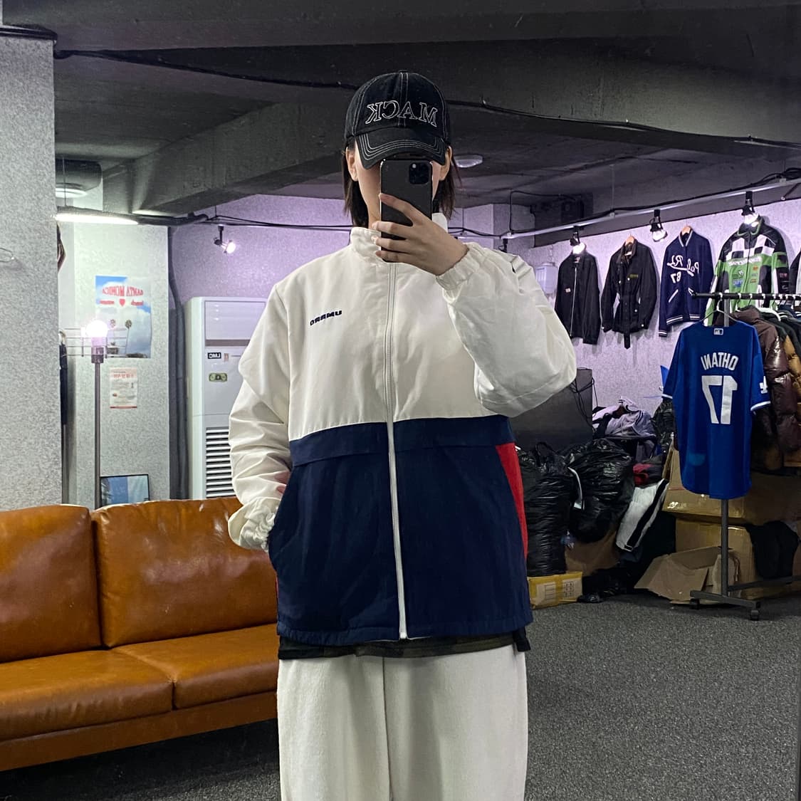 엄브로 플리스/폴리 리버시블 자켓 B3009 상품이미지5