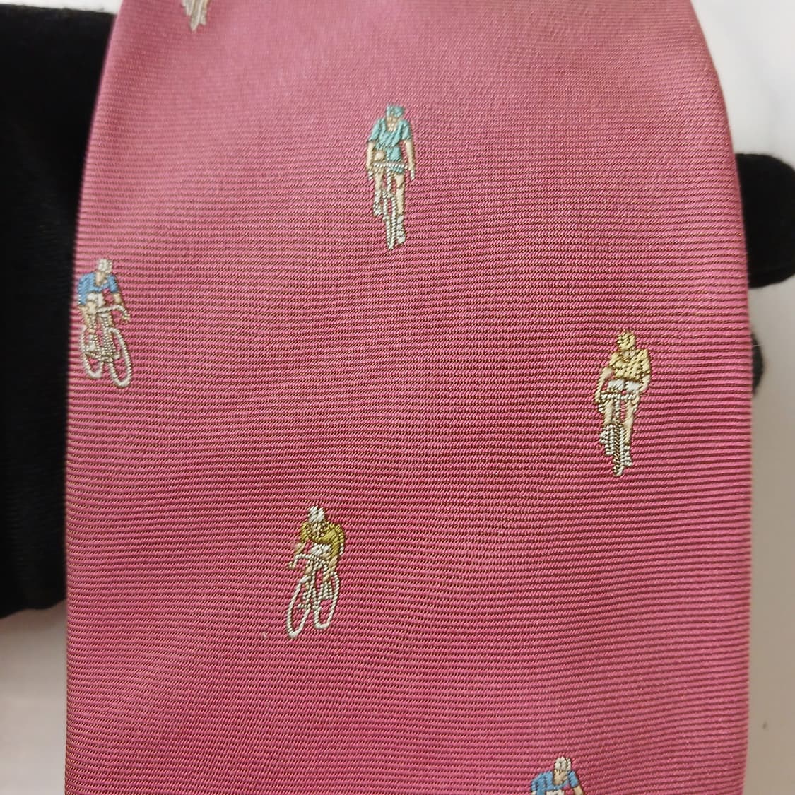 폴스미스 실크 자전거 자수 넥타이 8.3cm A+~A등급 A18870
 상품이미지4