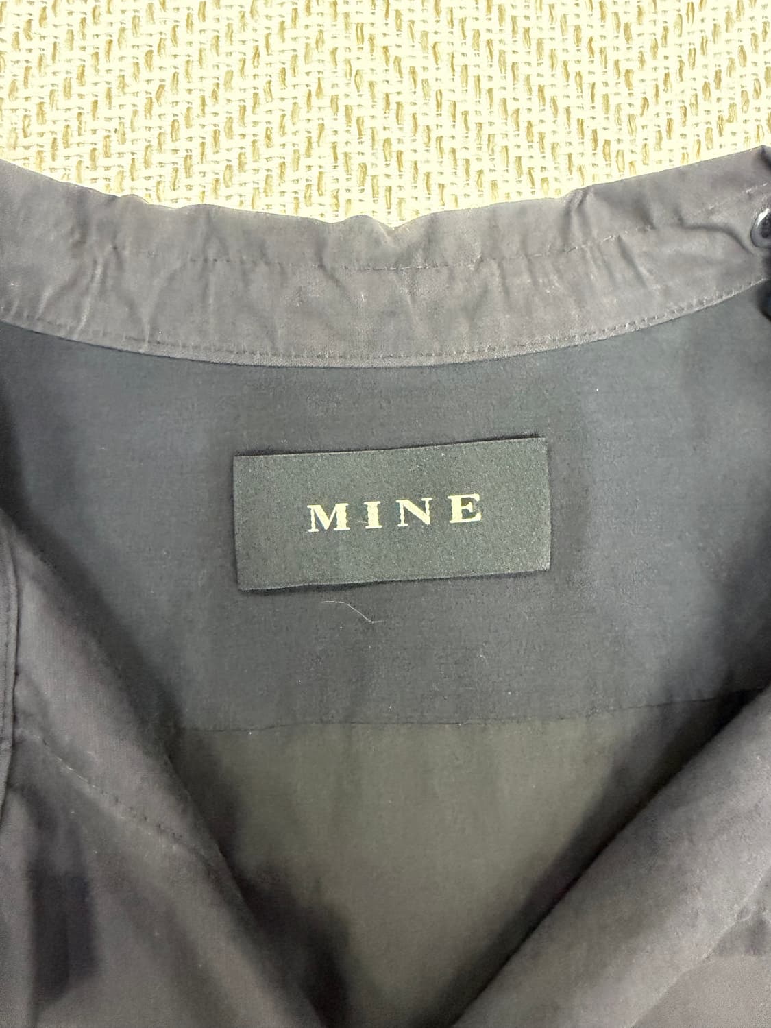 정품) MINE 마인 한섬 블랙 자켓 코트 82 상품이미지7