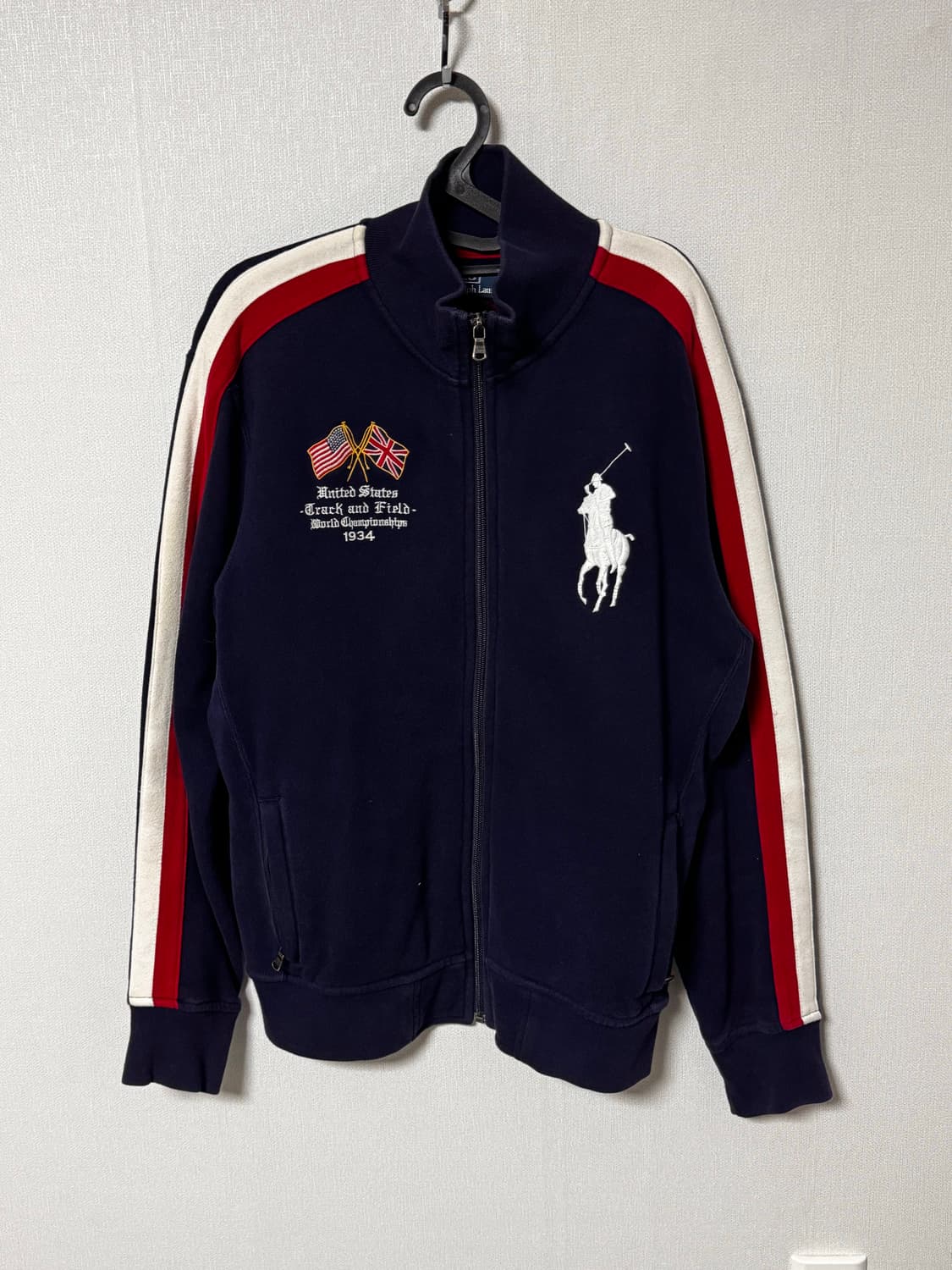 폴로 랄프로렌 성조기 빅패치 기모 트랙 자켓 상품이미지2