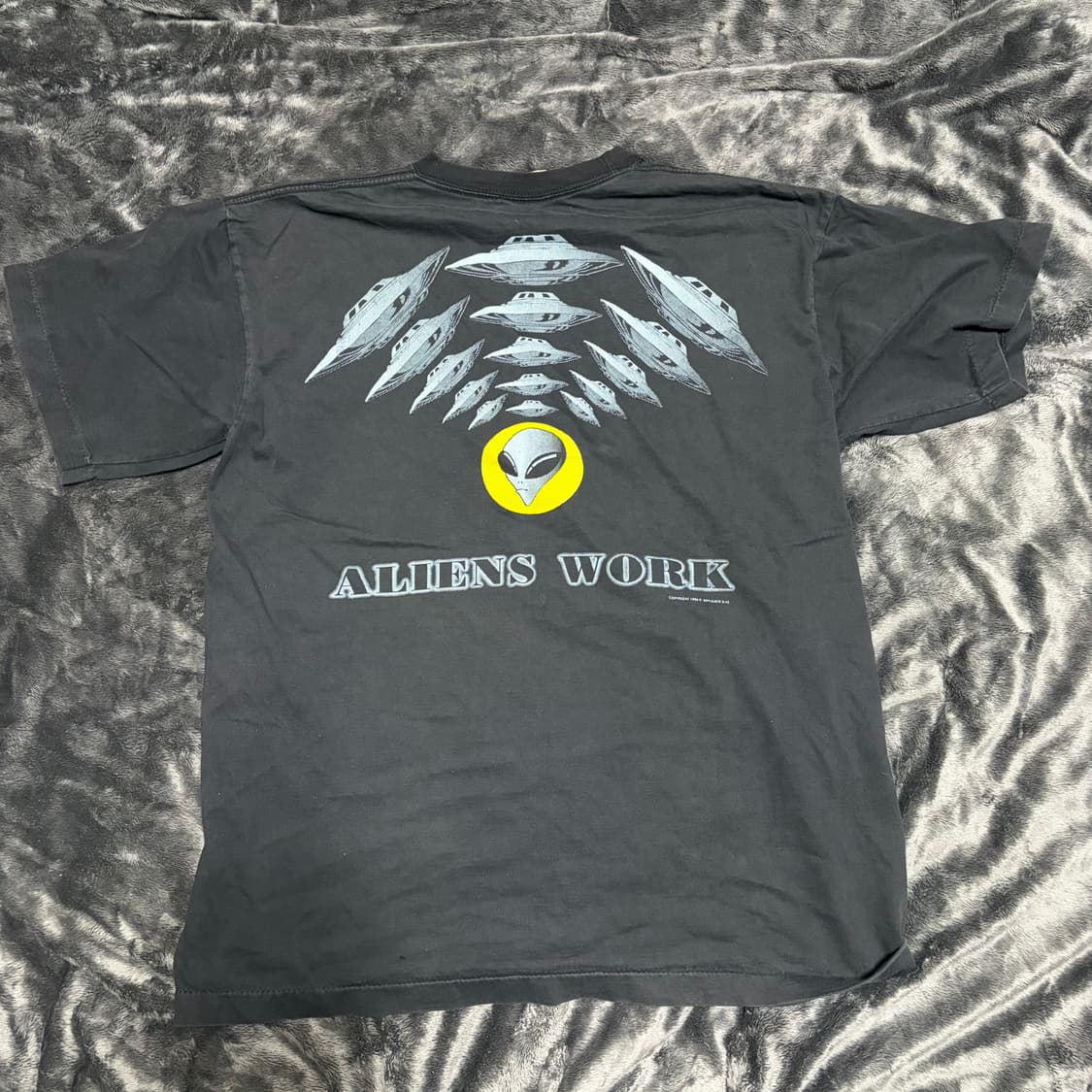 90's 에일리언 워크샵x데니스 로드맨 티셔츠 L 상품이미지5