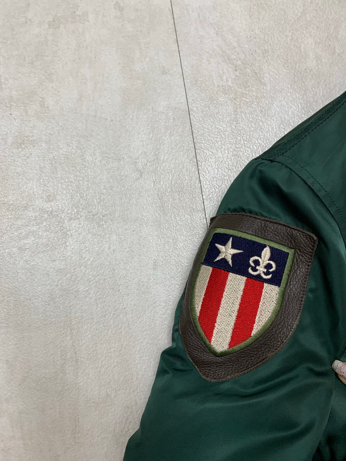 알파인더스트리 cwu  청록 가죽 봄버자켓#729 상품이미지4