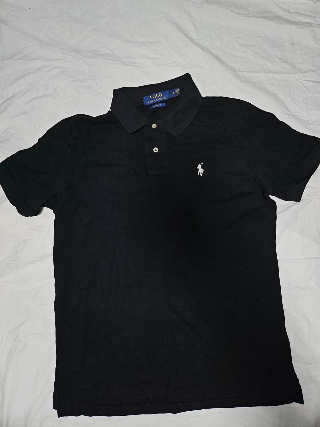 폴로랄프로렌 화이트 포니 카라티 카라티셔츠 M 상품이미지1