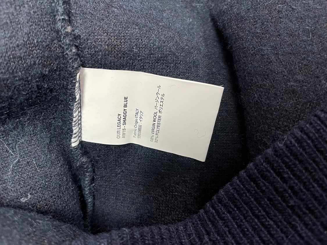 아웨레가시 네이비 울 니트 스웨터 상품이미지3