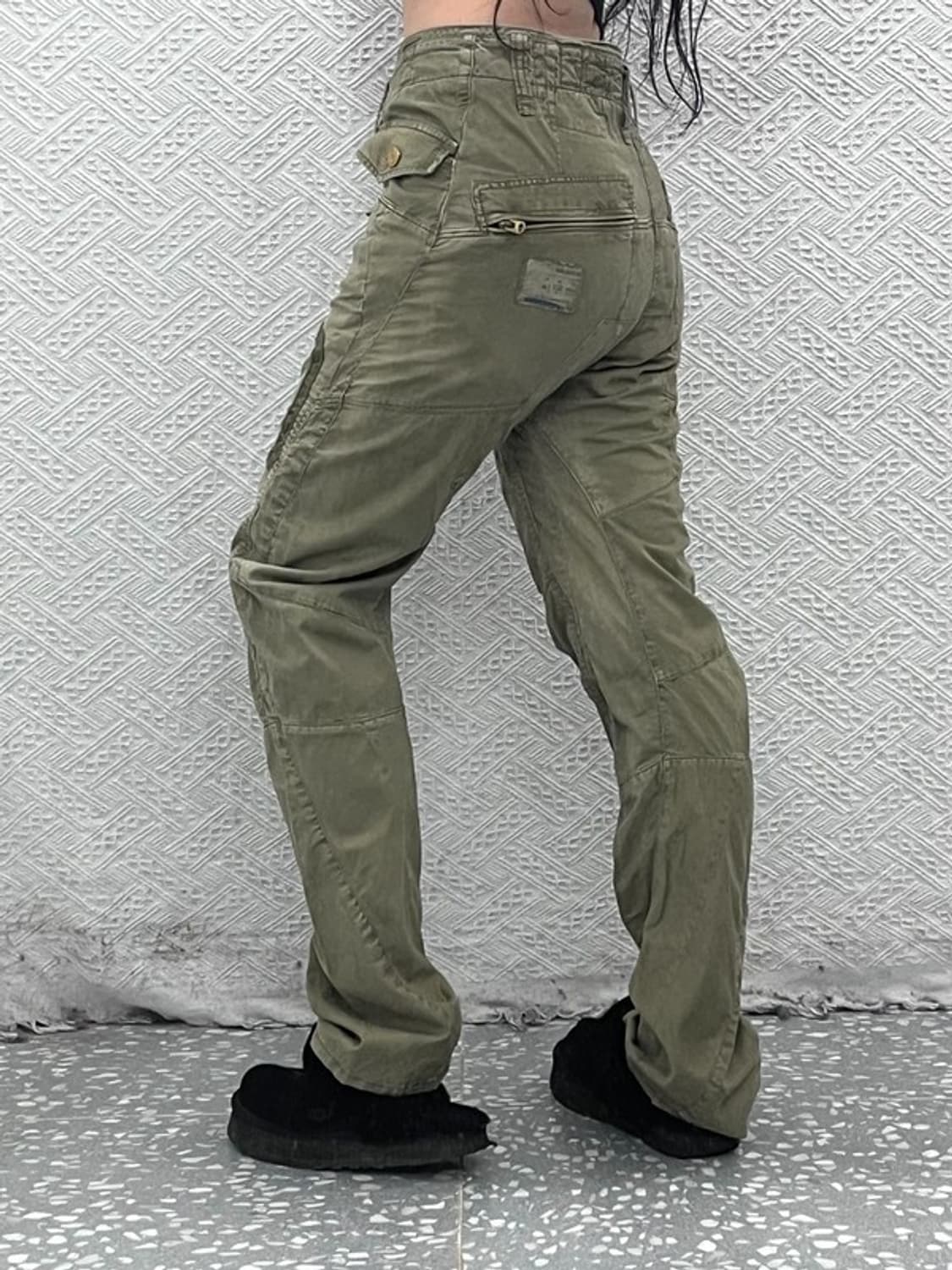 지스타 로우 아메카지 스트릿 말차카키 카고팬츠 29인치 C08076 상품이미지2