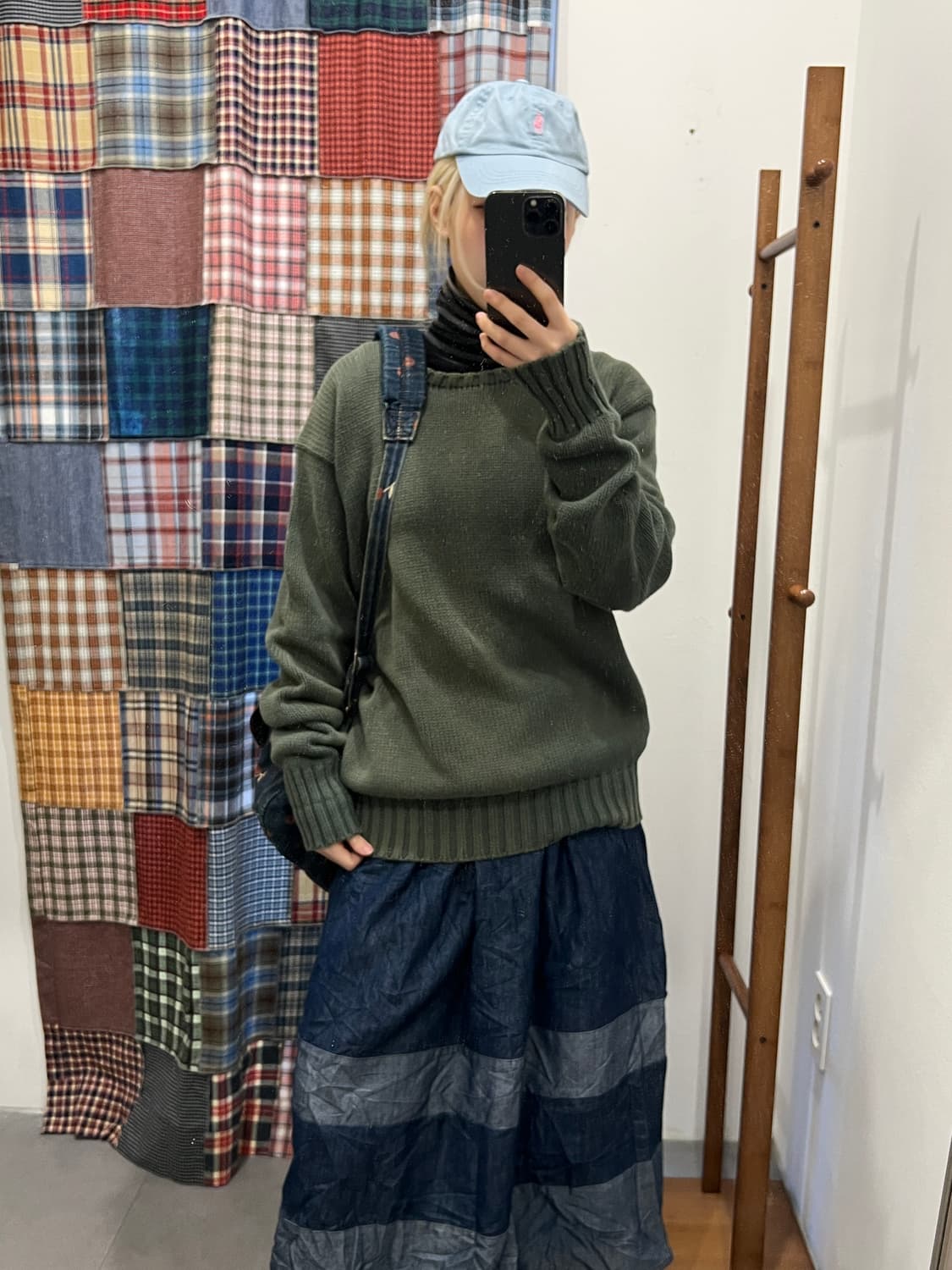 폴로 카키 니트 상품이미지2