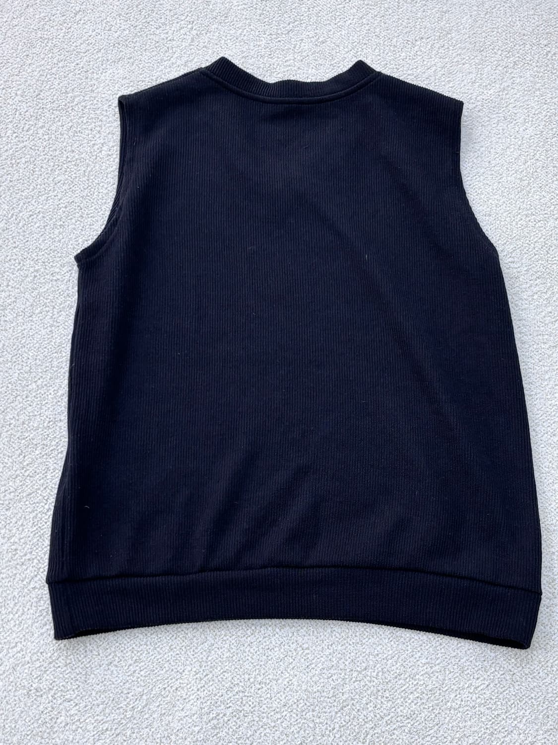 실측확인 빈티지 남성용 브이넥 니트 조끼 0305E 상품이미지2