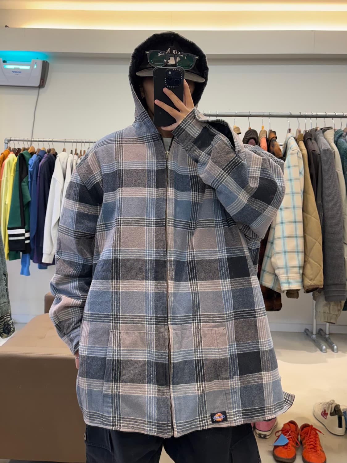 디키즈 플란넬 후드 누빔 자켓 상품이미지9