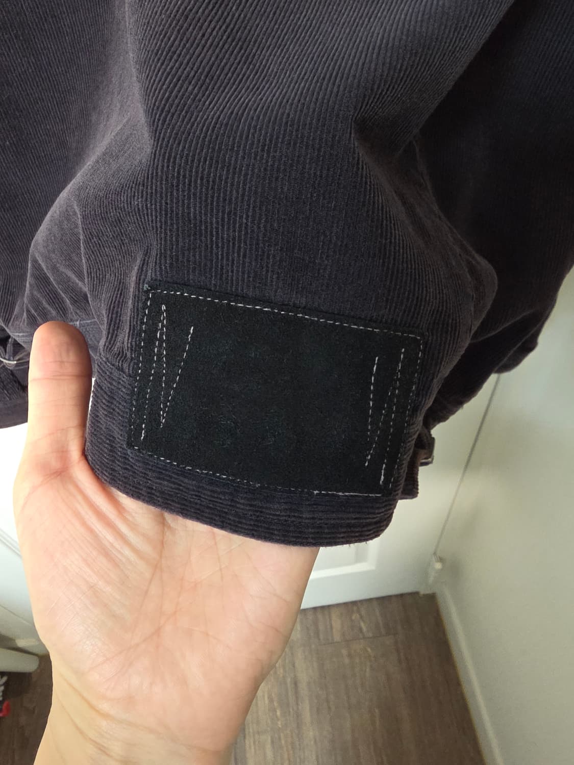 [4] 폴리테루 1011 페이즐리 트러커 자켓 - 다크퍼플네이비 코듀로이 상품이미지5