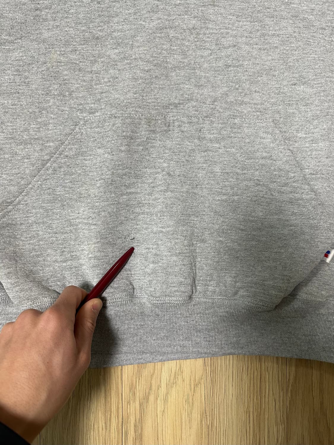 90s 빈티지 러셀 후드 그레이 XL USA 상품이미지8