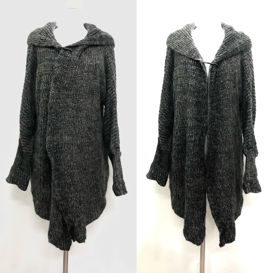 charcoal oversized knit cardigan 상품이미지1