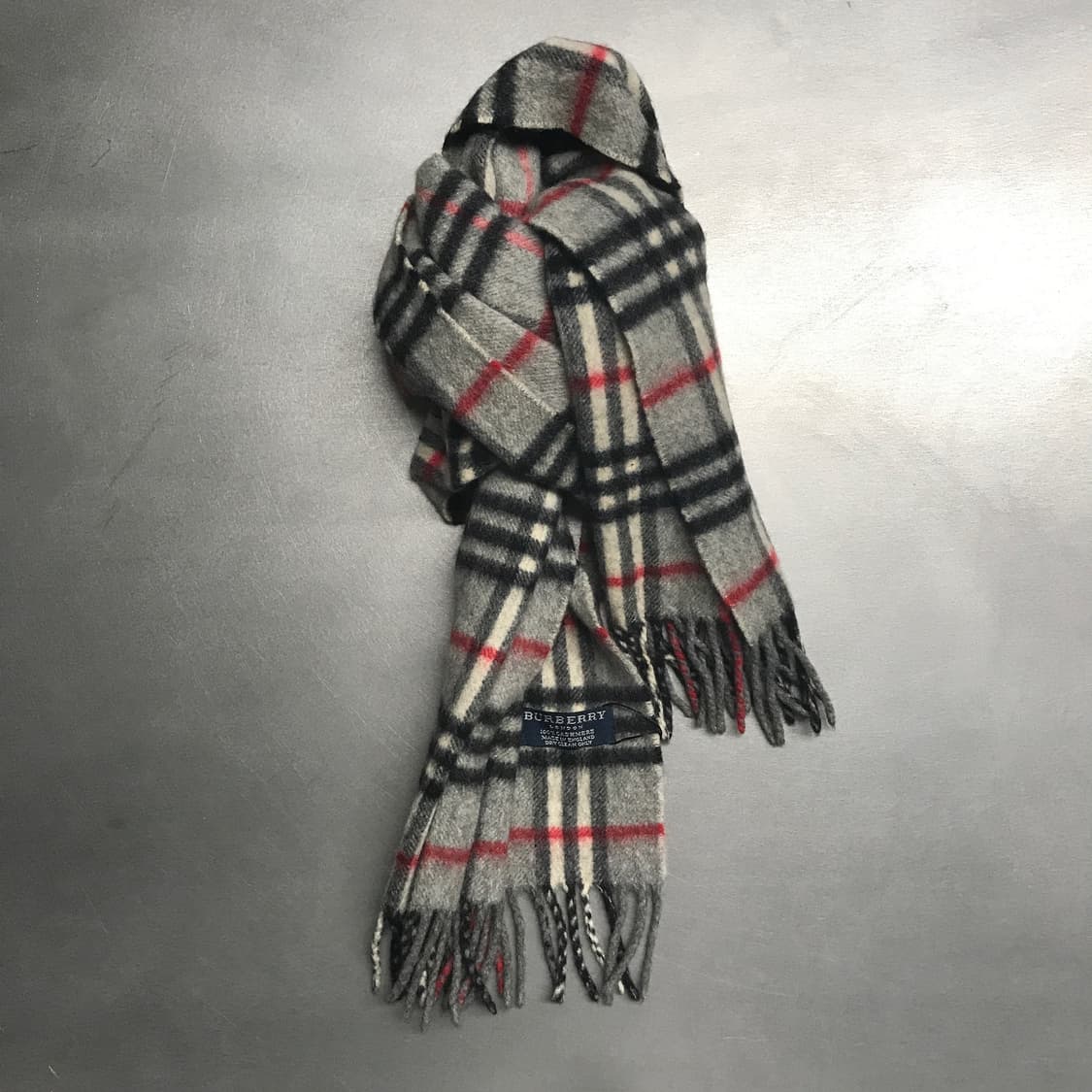 버버리 정품 캐시미어 머플러 그레이 상품이미지1