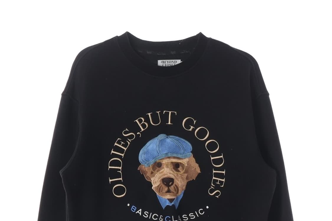 비욘드클로젯 강아지 그래픽 맨투맨 S 상품이미지3