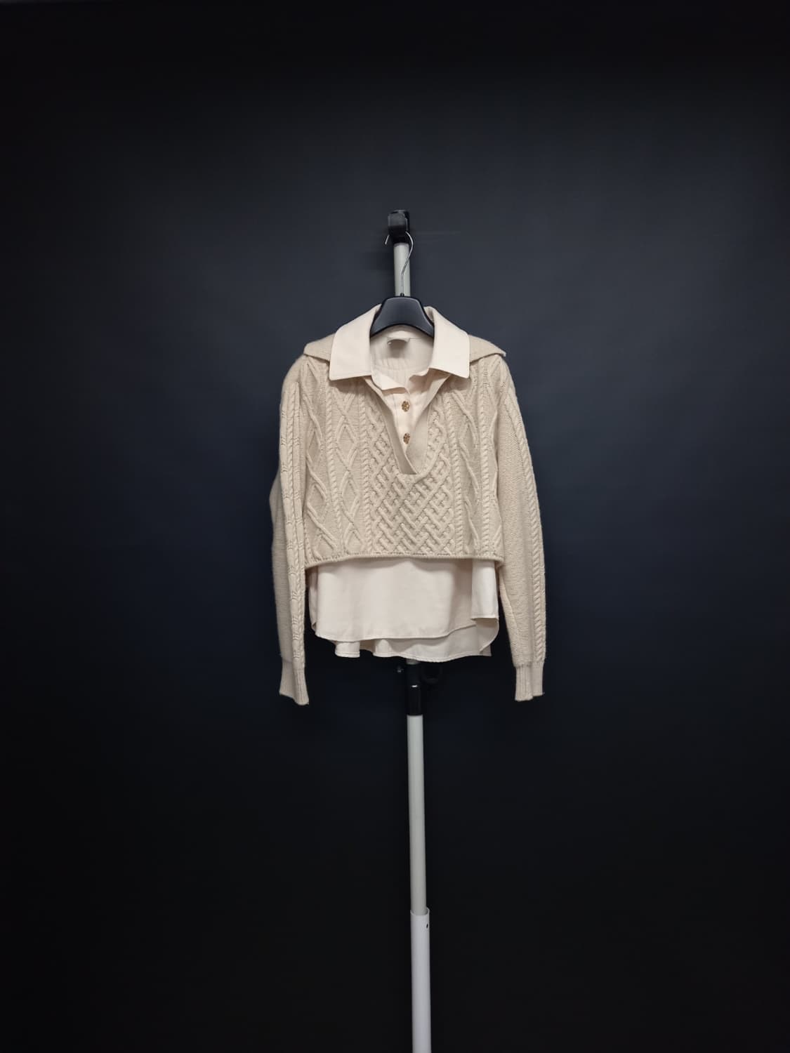 오즈세컨 춘추 블라우스 레이어링 니트 66.55 상품이미지1