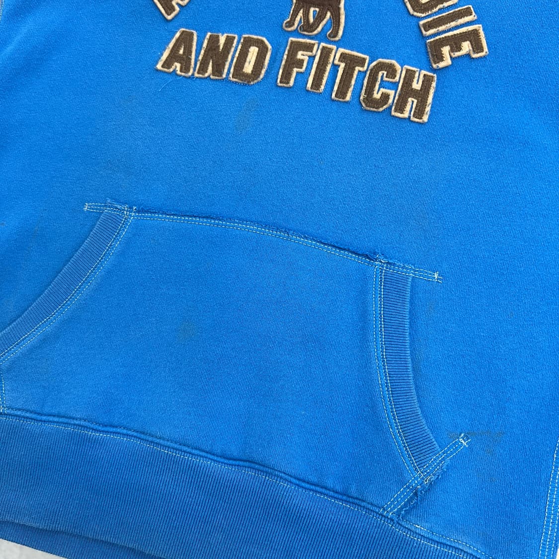 아베크롬비 로고 그래픽 블루 후드티 M 상품이미지8