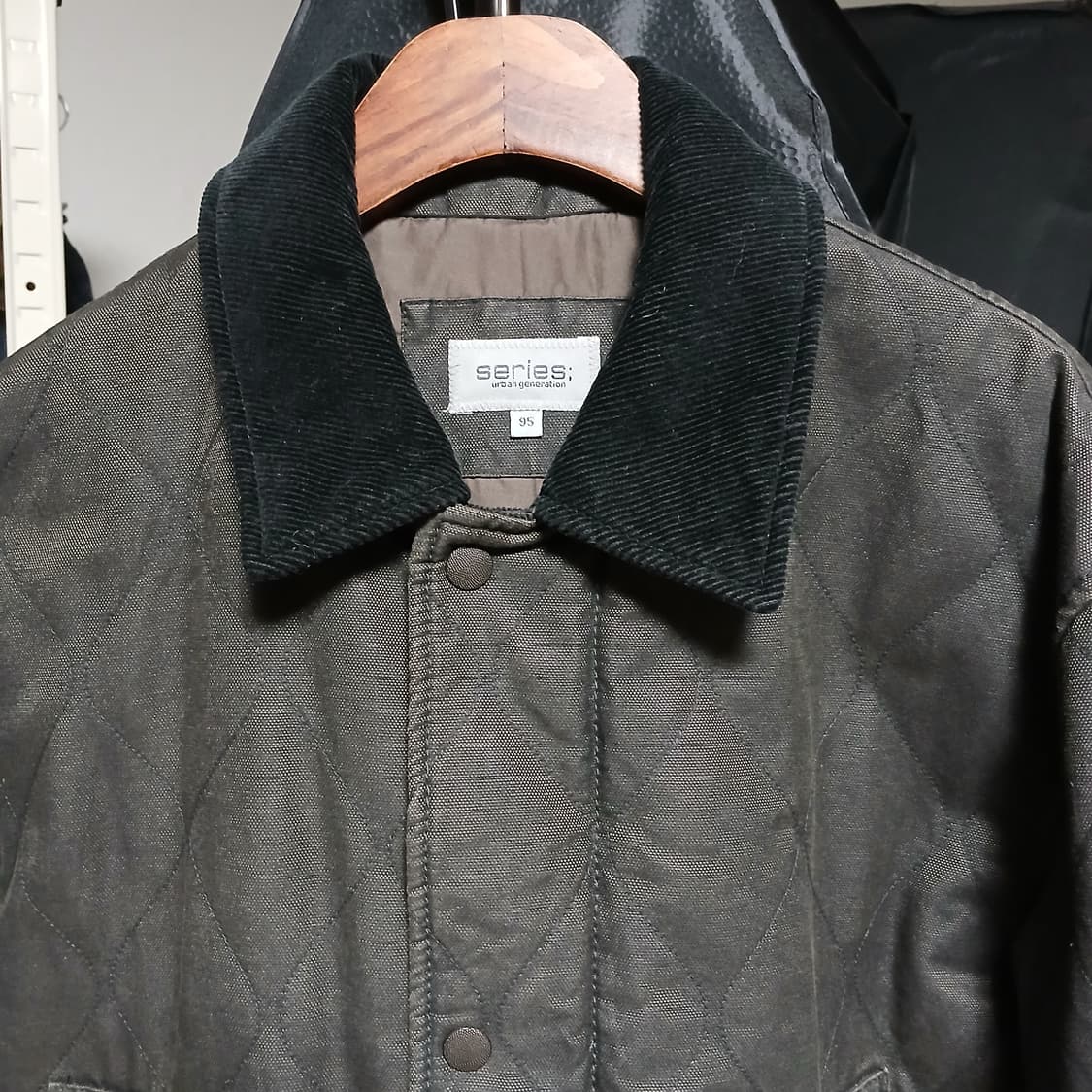 series 시리즈 피그먼트 코팅 퀄팅 코트 자켓 점퍼 상품이미지4