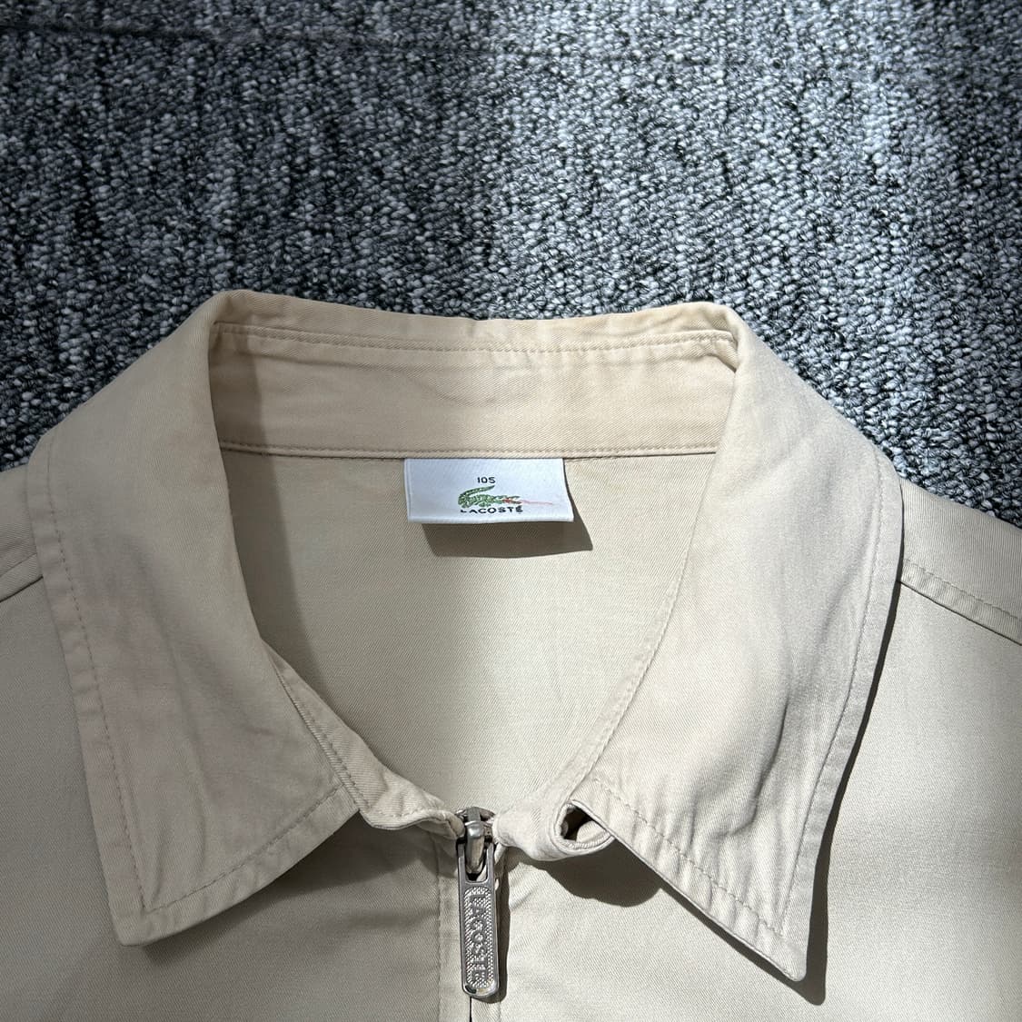 라코스테 올드스쿨 베이지 블루종 자켓 상품이미지5