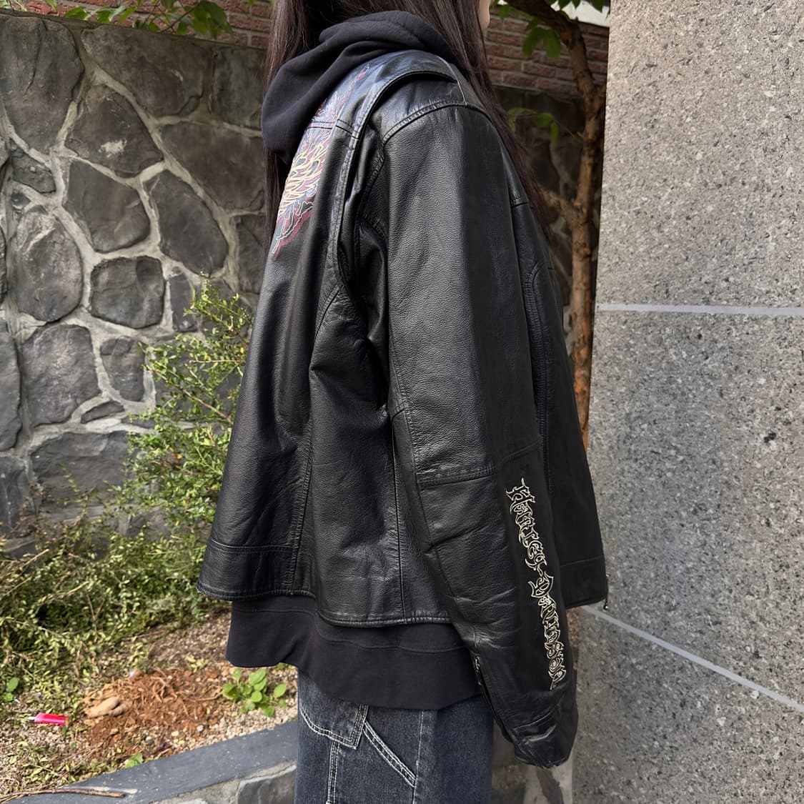 2012 레트로 할리 데이비슨 트라이벌 가죽 자켓 상품이미지9