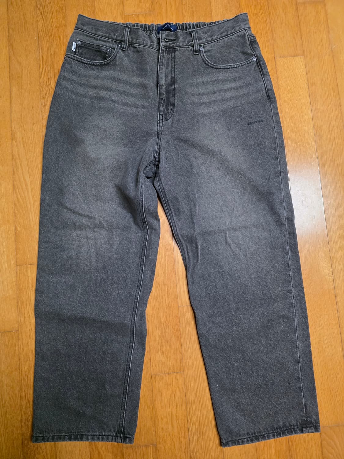 XL 노티카 루즈핏 데미지드 데님 팬츠 블랙 JP Line 상품이미지2