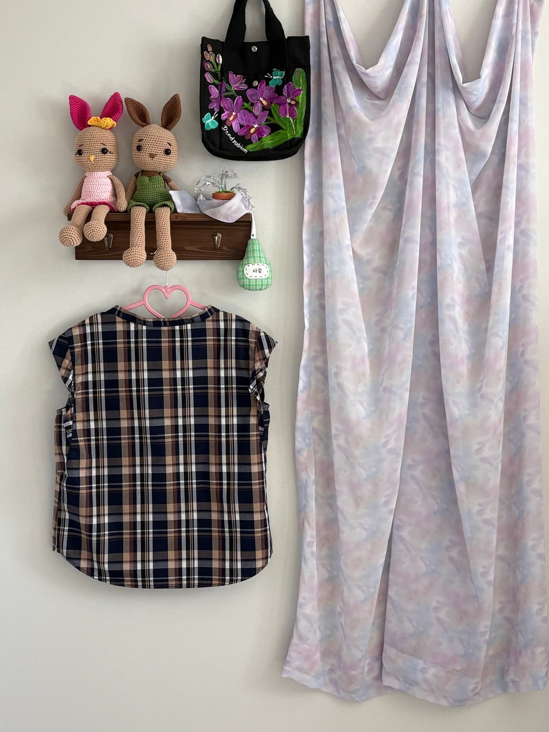 체크 블라우스 상품이미지3