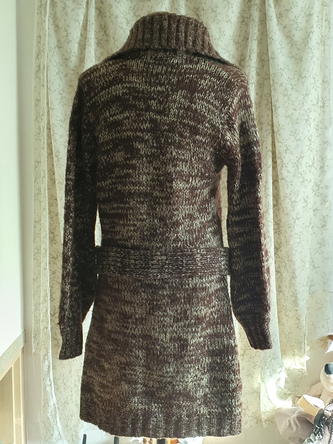 [모리걸] 빈티지 브라운 롱 니트 가디건 상품이미지5