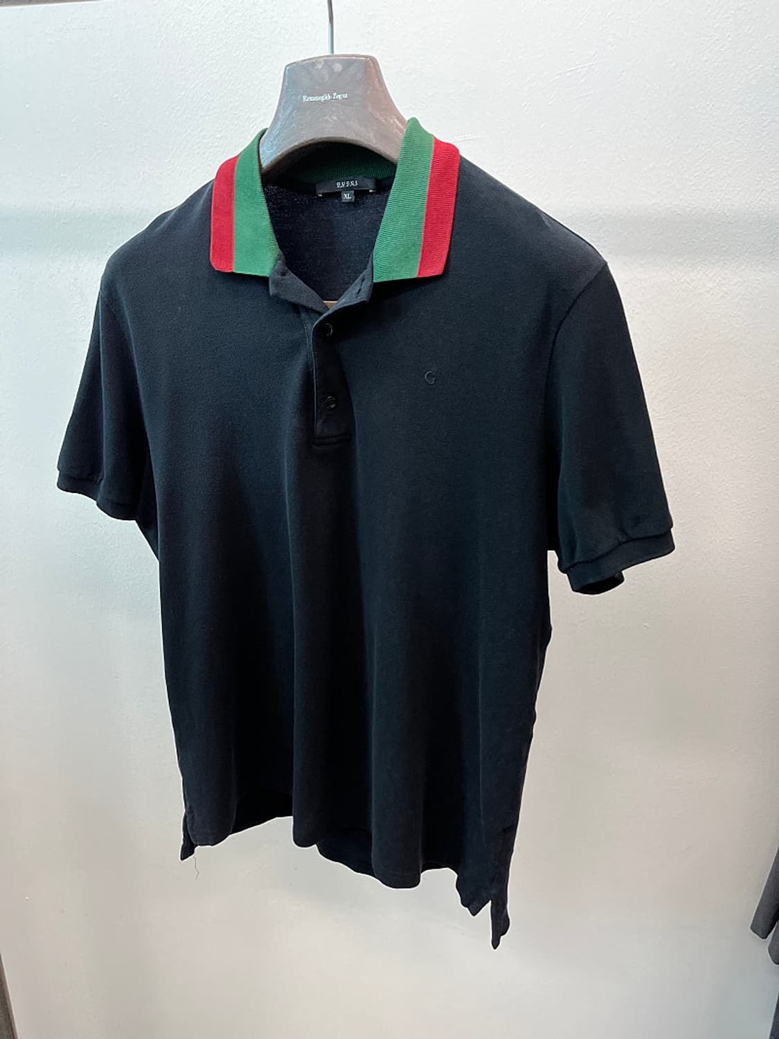 100-105) 구찌 카라 배색 카라티  상품이미지1