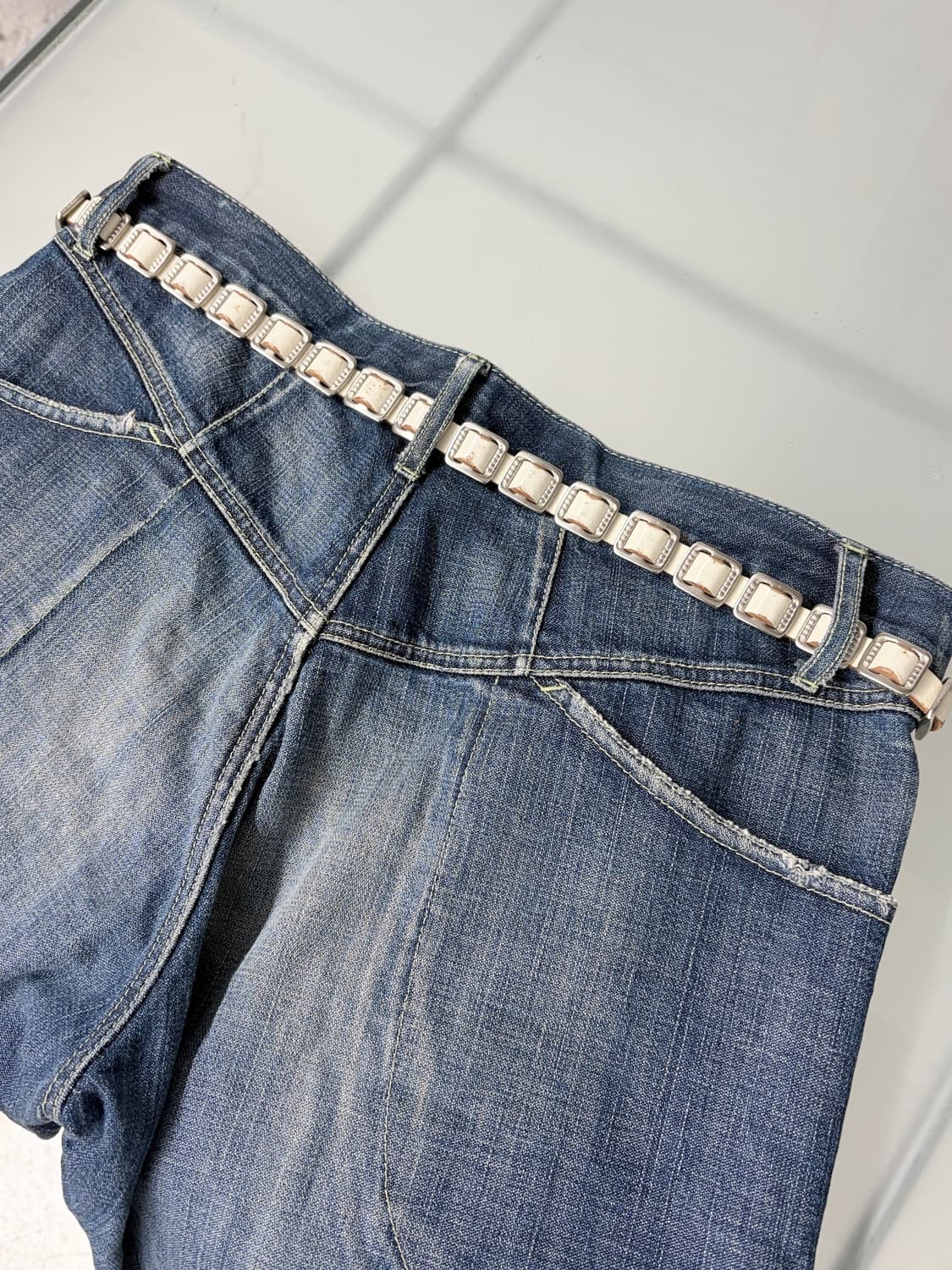 주카 레이어링 레더 벨트 상품이미지3