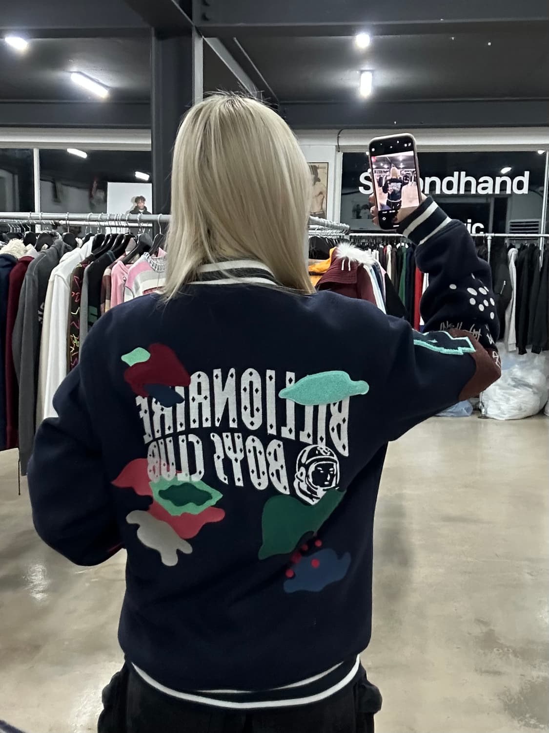 빌리어네어 보이즈 클럽 BB 마스 자켓 네이비 상품이미지2