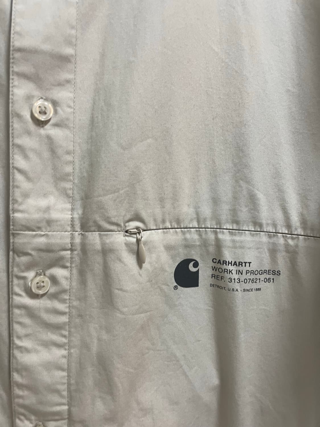 XL 105 칼하트 워크셔츠 베이지 상품이미지3