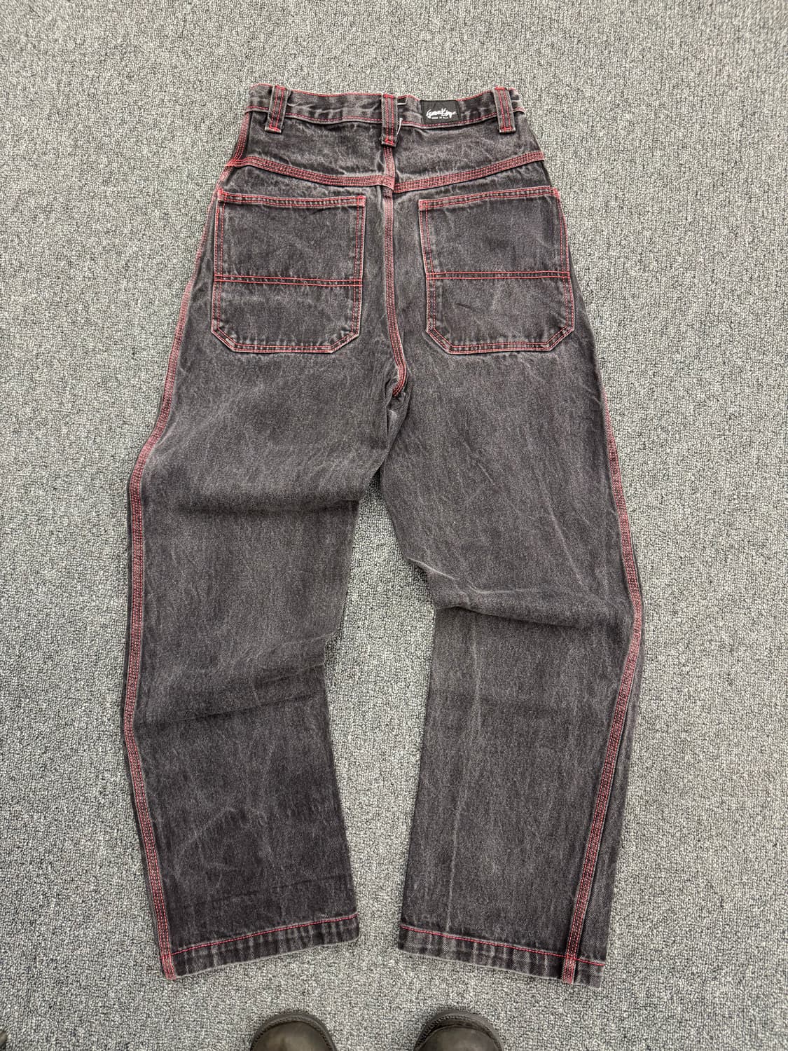 American vintage 여성 흑청 데님팬츠 상품이미지4