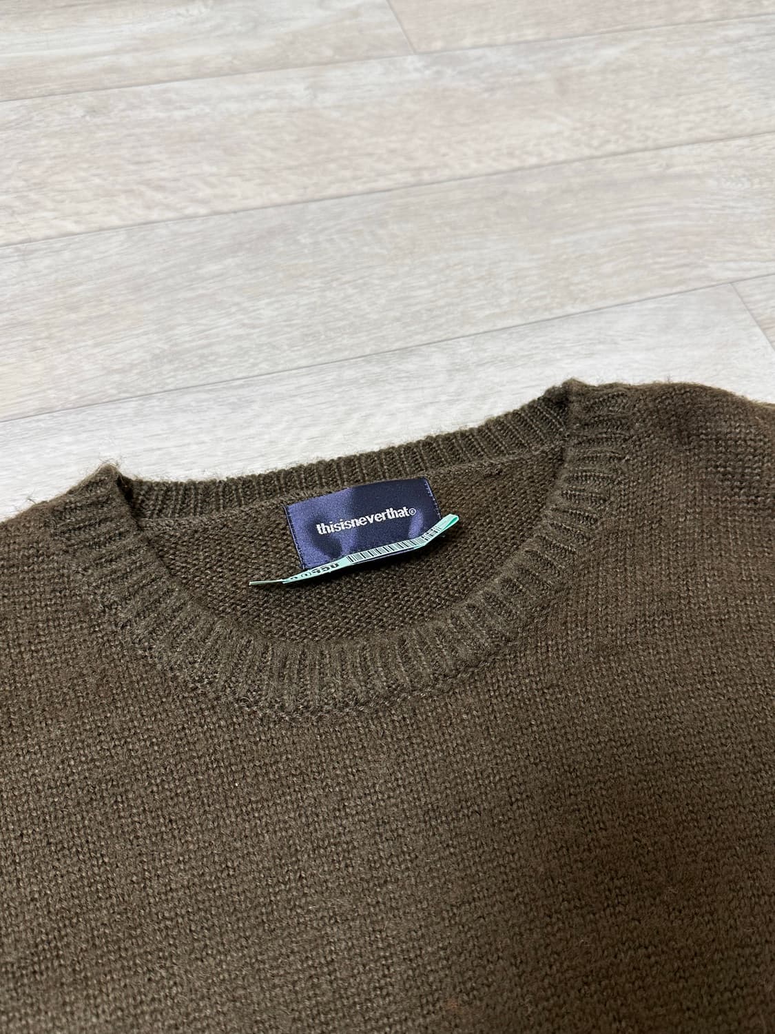디스이즈네버댓 Fortuna logo 니트 브라운 상품이미지6