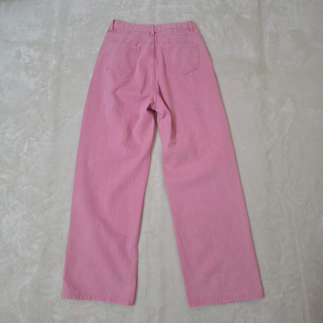 (S)여성 디프니 가먼트다잉 원턱 와이드 데님 팬츠 상품이미지4