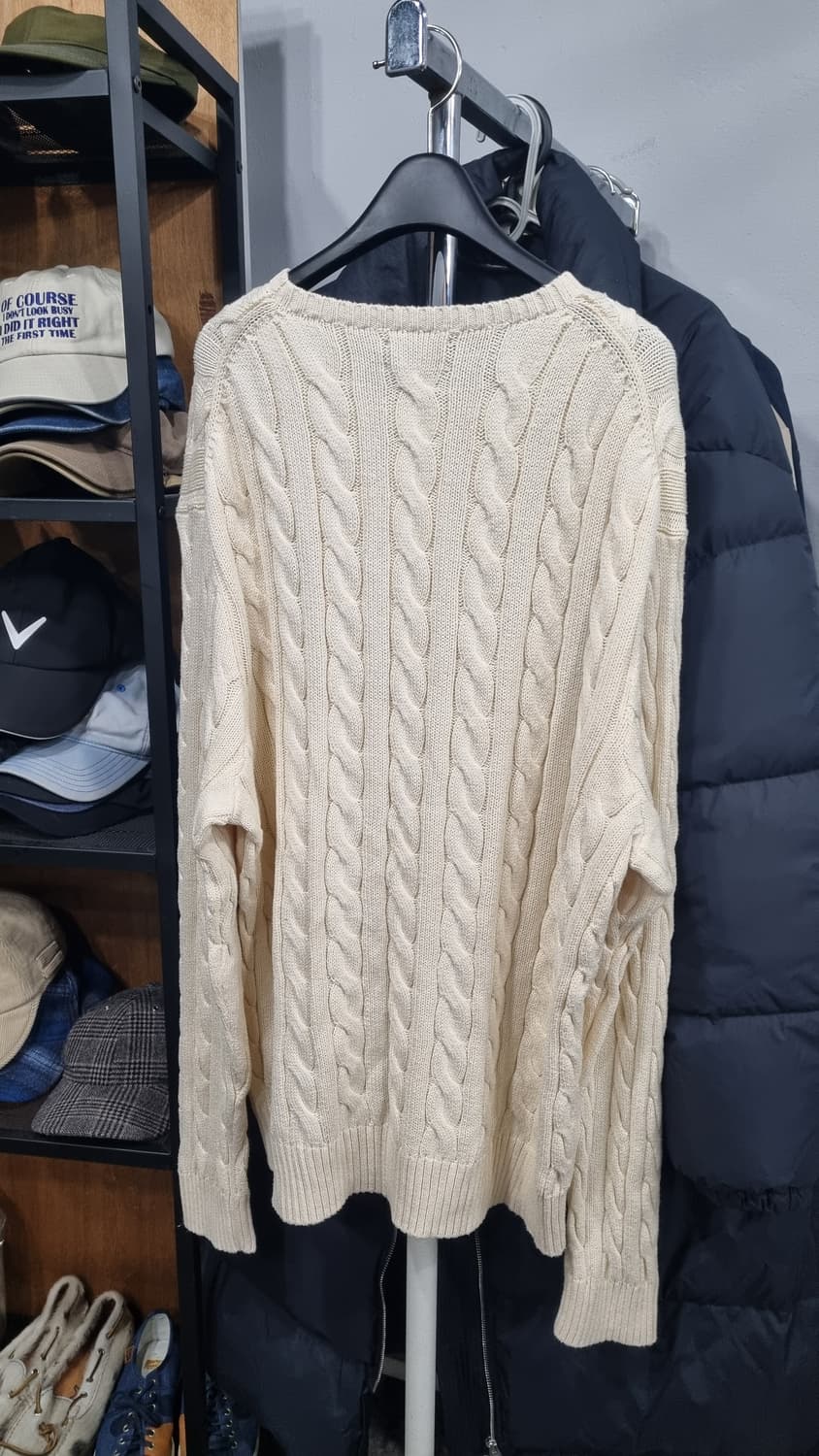 Polo Ralph Lauren )) 남성용 베이지색 니트 105~110 상품이미지4