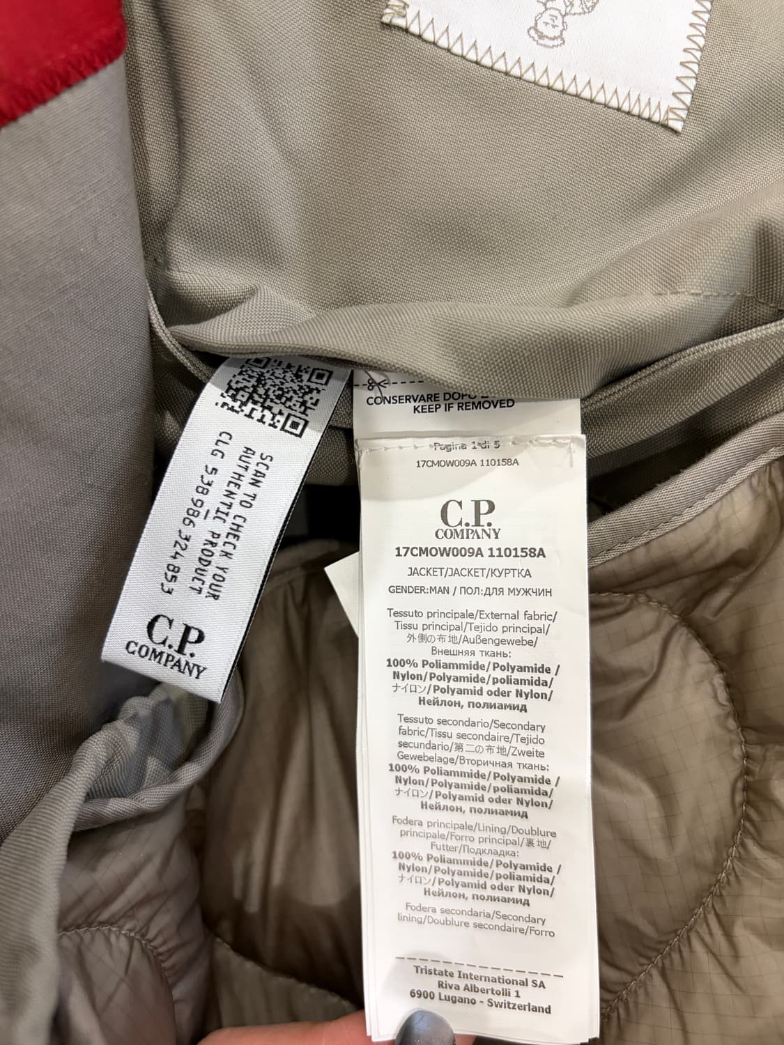 24FW C.P. 컴퍼니 렌즈 라이너 패딩 점퍼 상품이미지6