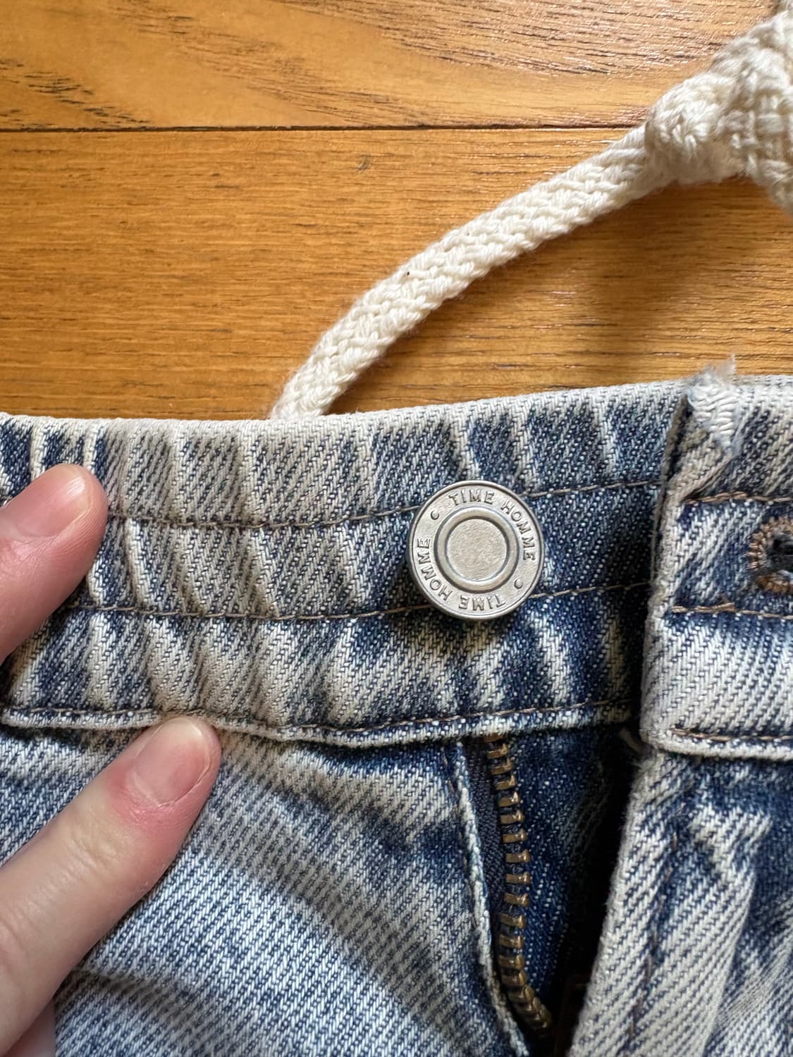 타임옴므 와이드 데님 팬츠 상품이미지2