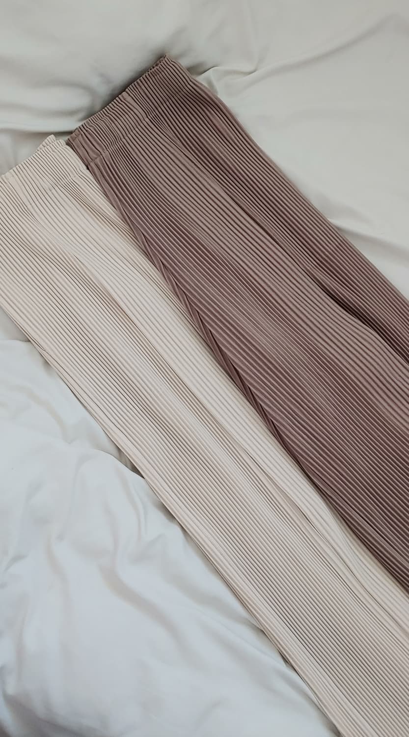 제이드몽 - 볼드 포핀턱 와이드 밴딩팬츠 상품이미지3